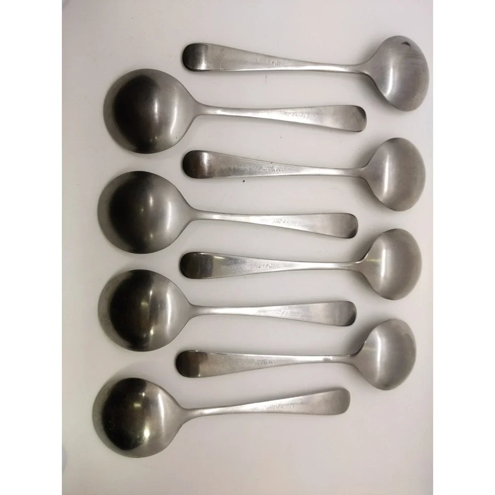 Supreme Cutlery Towle Japan Liberty Bell Stainless Steel Soup Spoon Set of (8)